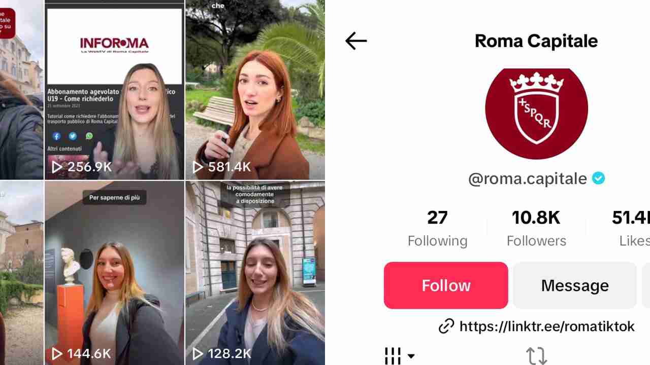 roma tiktok © dal profilo ufficiale