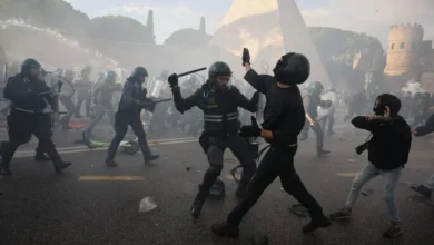 scontri palestina roma